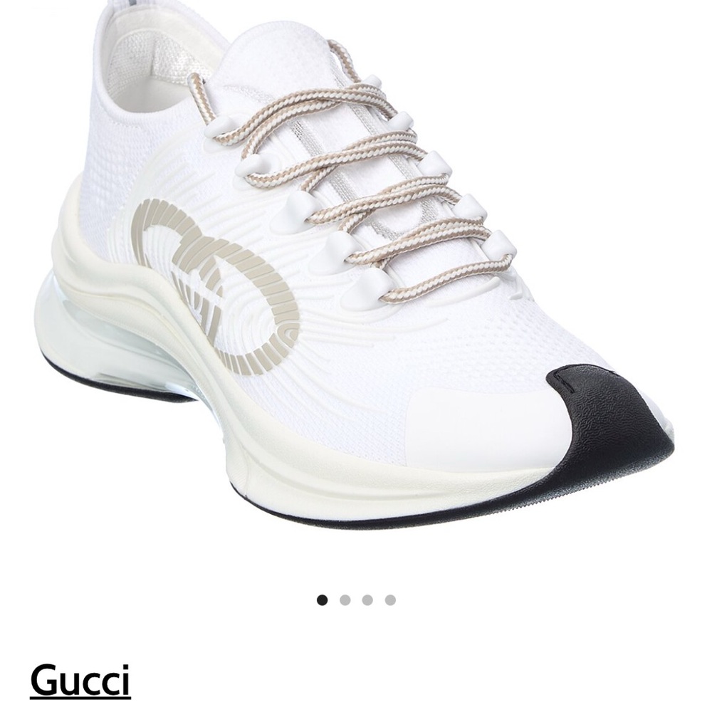 Gucci White and Black Sneakers with Modern Design